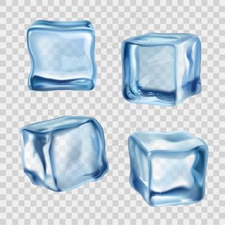冰块蓝色透明