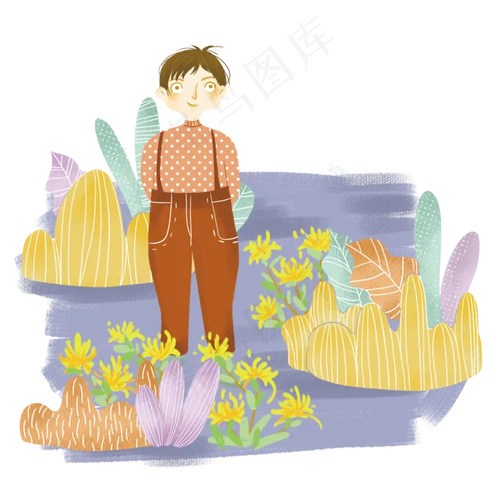 重阳节赏菊(2000X2000(DPI:300))psd模版下载