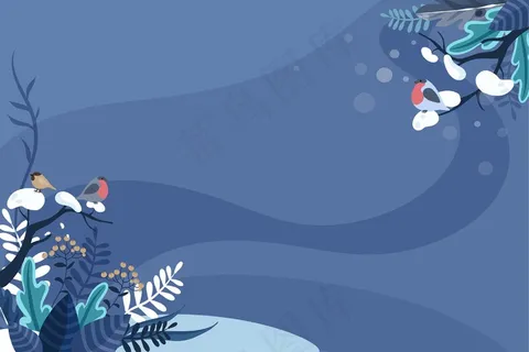 平面设计冬季背景 平面设计冬季背景