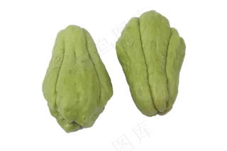 新鲜的佛手瓜两个