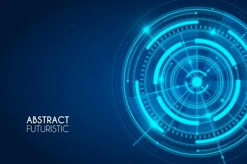 蓝色抽象未来主义背景