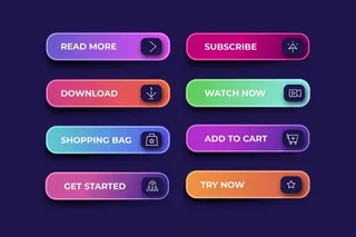 渐变动作按钮集合