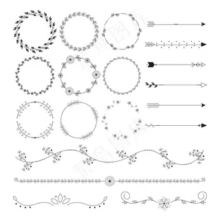 手绘装饰元素集