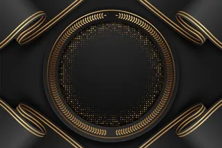 抽象黑色和金色豪华背景