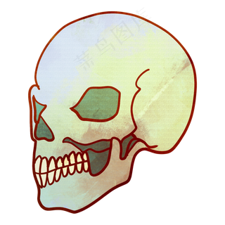 鬼节万圣节人体骷髅