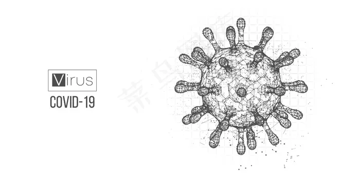 新型冠状病毒背景eps,ai矢量模版下载
