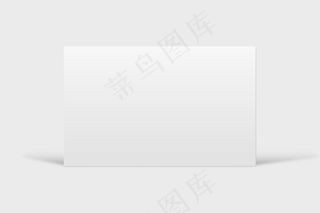 白色色调的空白名片模型样机