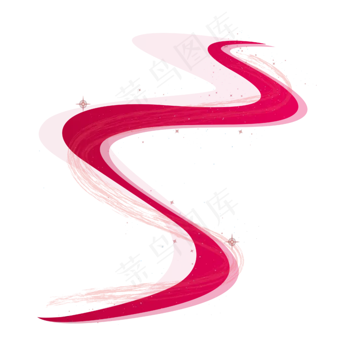 红色的七夕银河(3000X3000(DPI:300))ai矢量模版下载