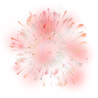 新年节日喜庆红色烟花