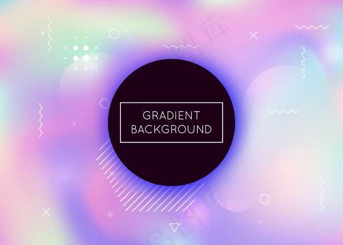 液体流体的动态形状背景。