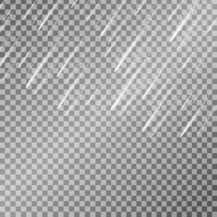 透明背景上的真实雨水效果。eps,ai矢量模版下载