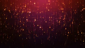 三维插图抽象与下降的火花