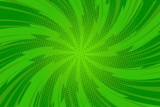 卡通动态粉红背景与放射状闪电射线和轻半色调效果