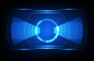 蓝色未来技术的抽象背景