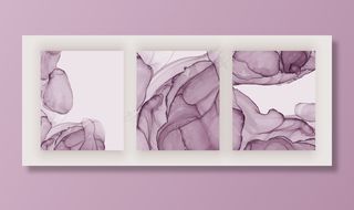 紫色醇墨质感封面。抽象手绘水彩背景。