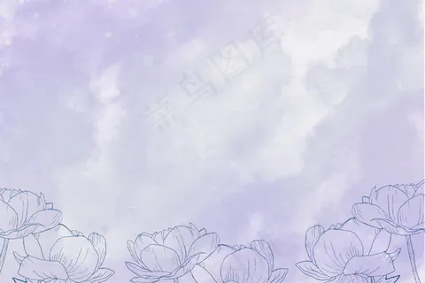 水彩花卉背景