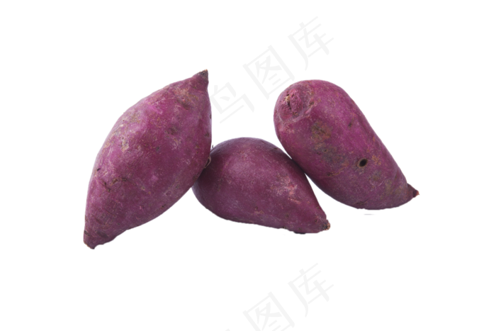 新鲜的大紫薯糖心