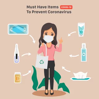 必须有防止冠状病毒covid19的物品