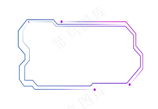 双十一促销边框png下载