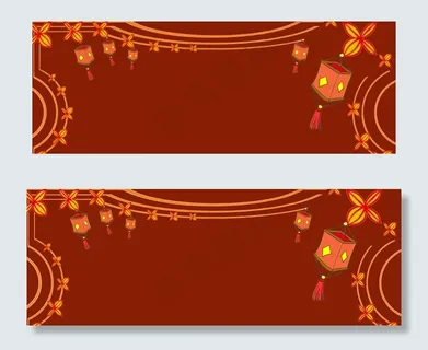 紫红灯谜花灯灯笼中秋佳节淘宝banner