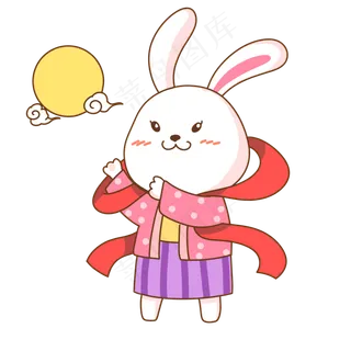 中秋节玉兔月亮