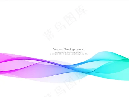 抽象多彩波现代背景 抽象多彩波现代背景