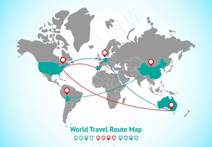 地球地图gpseps,ai矢量模版下载