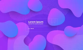 几何背景明亮的颜色和动态的形状组成。