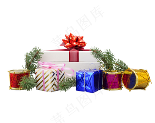 圣诞礼物礼盒,免抠元素