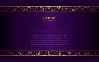 奢华的深紫色背景，金色装饰
