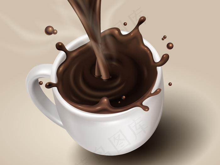 热棕色drk与特殊效果和烟雾，现实