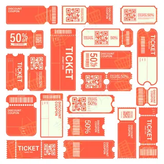 优惠券销售横幅banner模板设计。