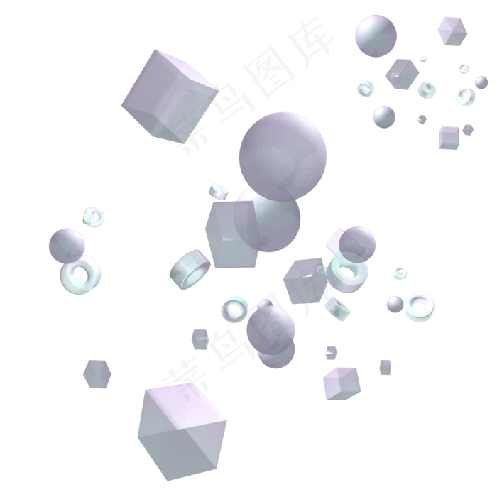 双十一漂浮电商立体几何(2000X2000(DPI:72))psd模版下载