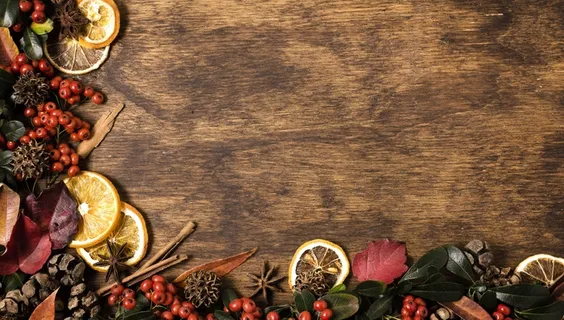 带复制空间的秋季元素俯视图 带复制空间的秋季元素俯视图