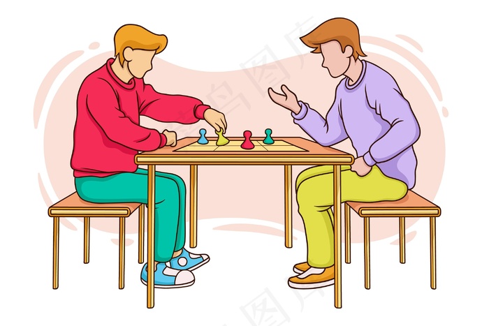 玩ludo游戏的朋友