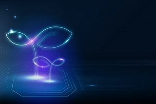 智能农业矢量背景农业物联网