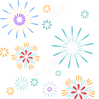 节日庆祝的烟花