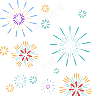 节日庆祝的烟花