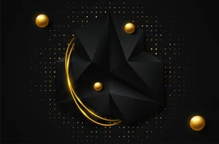 抽象的几何背景。矢量三维图解