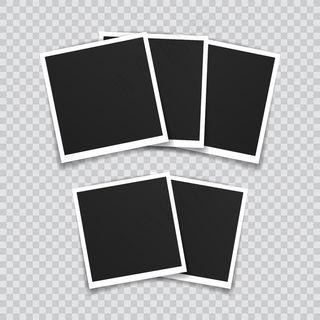 相框模型样机设计。透明背景下的胶带上的超级相框。