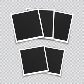 相框模型样机设计。透明背景下的胶带上的超级相框。