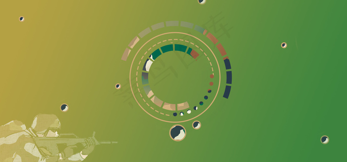 天猫双十一工装迷彩时尚banner