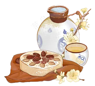 重阳节重阳糕酒酒壶