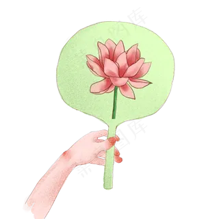 中秋节手拿扇子