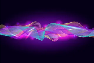 彩色均衡器波背景