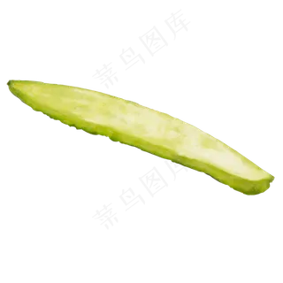 绿色切开苦瓜
