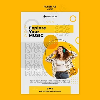 浏览音乐宣传单,DM传单模板