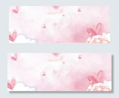 清新唯美粉色清新banner 清新唯美粉色清新banner
