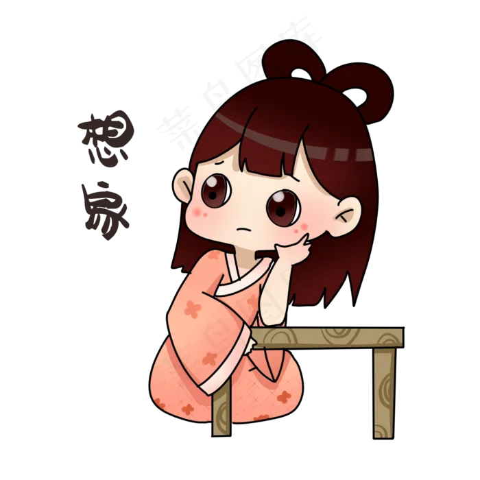 嫦娥想家表情包(2000X2000(DPI:300))psd模版下载