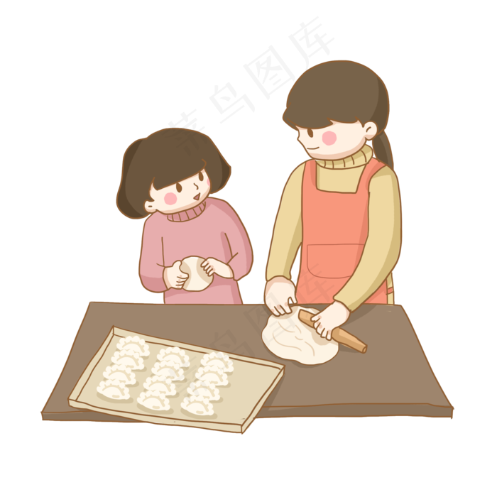  立冬包饺子 (2000X2000(DPI:300))psd模版下载